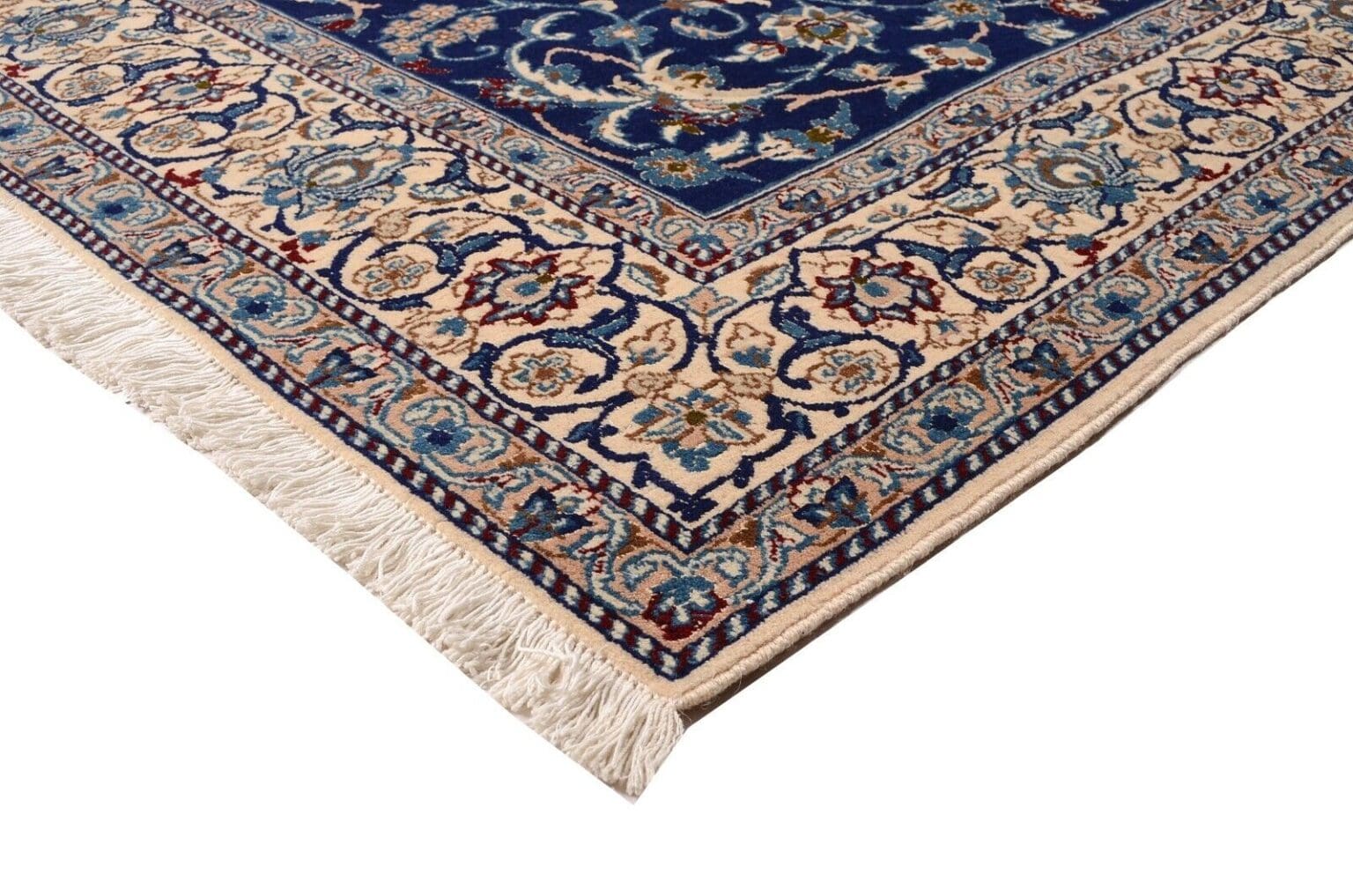 Perserteppich Nain 252 x 158 cm Wolle handgeknüpft