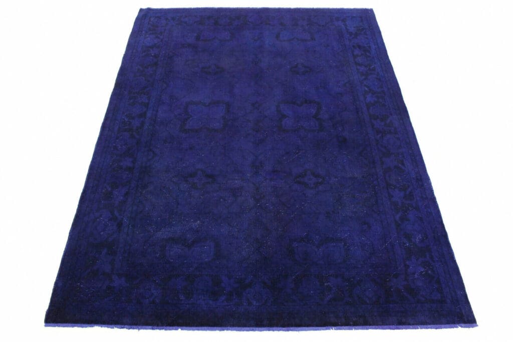 vintage-orientteppich-ultramarinblau-310x209cm-handgeknupft Orientteppich 310x209 cm Wolle handgeknüpft