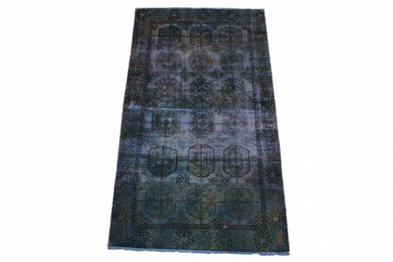 Orientteppich 195 x 107 cm Wolle handgeknüpft