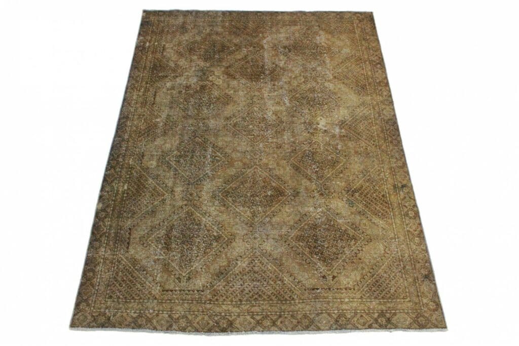 Orientteppich Schlamm 273x189 cm Wolle handgeknüpft