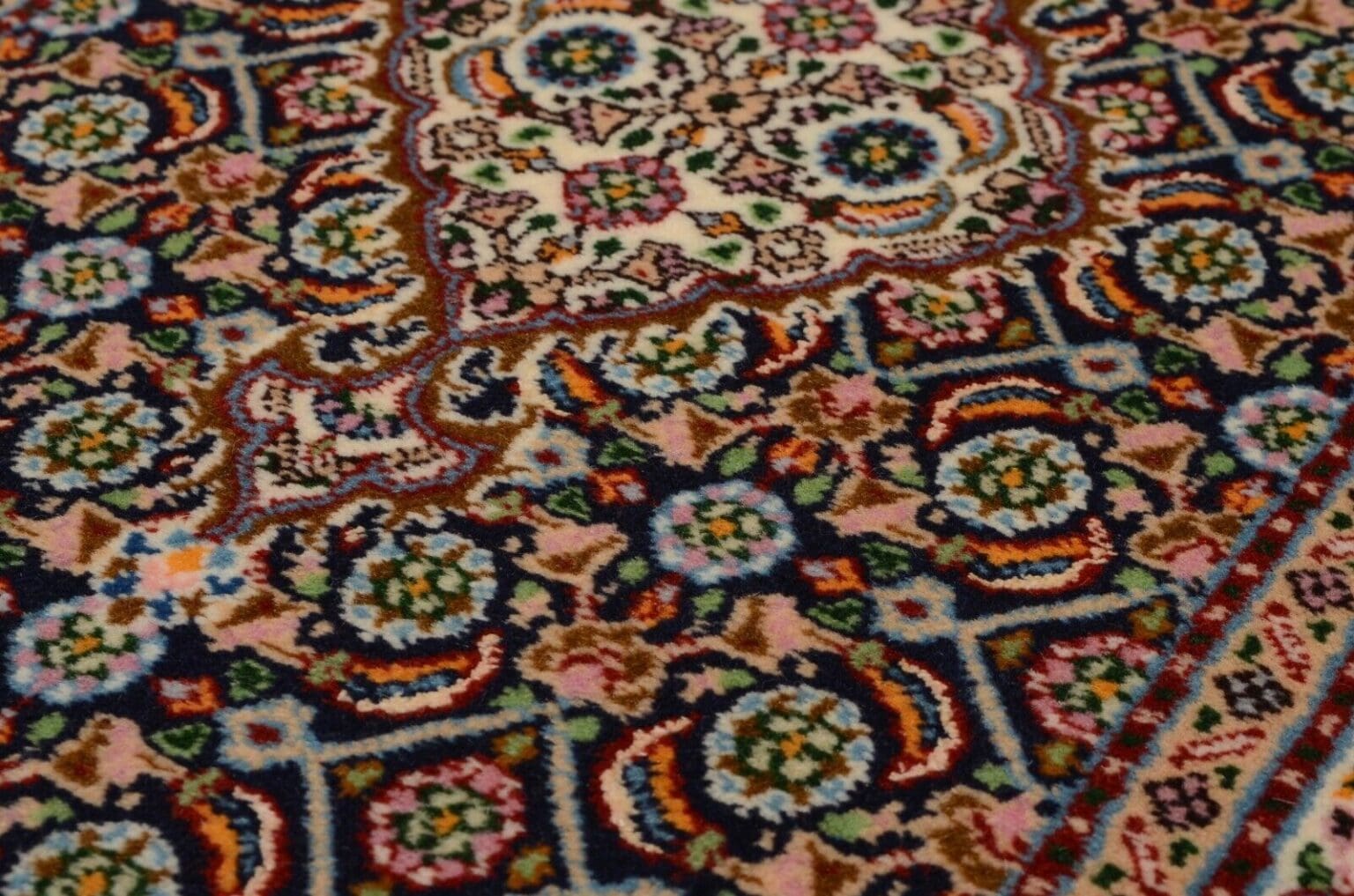 Perserteppich Moud 90 x 60 cm Wolle handgeknüpft