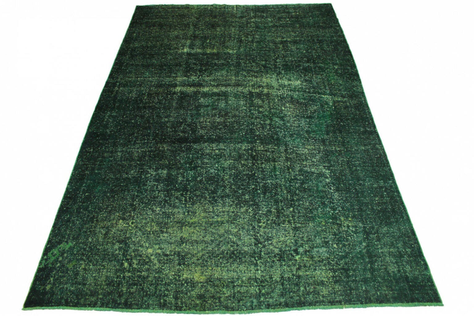 vintage-orientteppich-grun-344x223cm-exklusiv-handgeknupft Orientteppich Orient 344 x 223 cm Wolle handgeknüpft