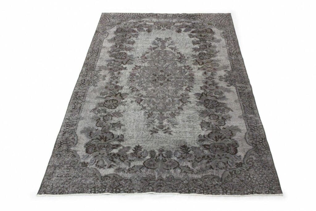exklusiver-orientteppich-290x189-cm-3d-look-grau-handgeknupft Orientteppich Kaukasus 290 x 189 cm Wolle handgeknüpft