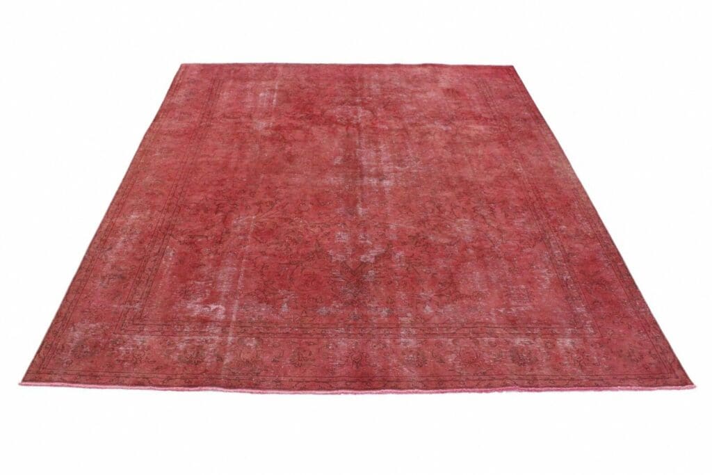 vintage-orientteppich-rot-378x271-cm-handgeknupft-unikat Orientteppich 378 x 271 cm Wolle handgeknüpft