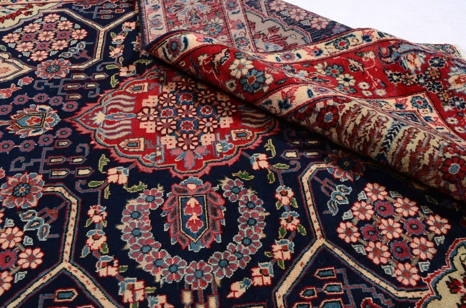 feiner-perserteppich-kashan-255x152-cm-350000-knoten-handgeknupft-8 Perserteppich Kashan 255 x 152 cm Wolle handgeknüpft