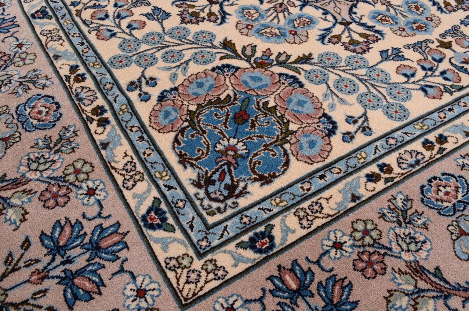 Perserteppich Yazd 206 x 205 cm Schurwolle handgeknüpft