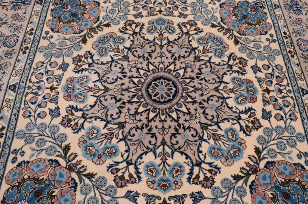 Perserteppich Yazd 206 x 205 cm Schurwolle handgeknüpft