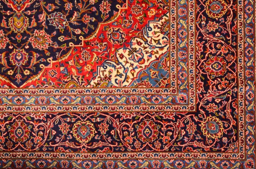 Perserteppich Kashan 395 x 295 cm Schurwolle handgeknüpft