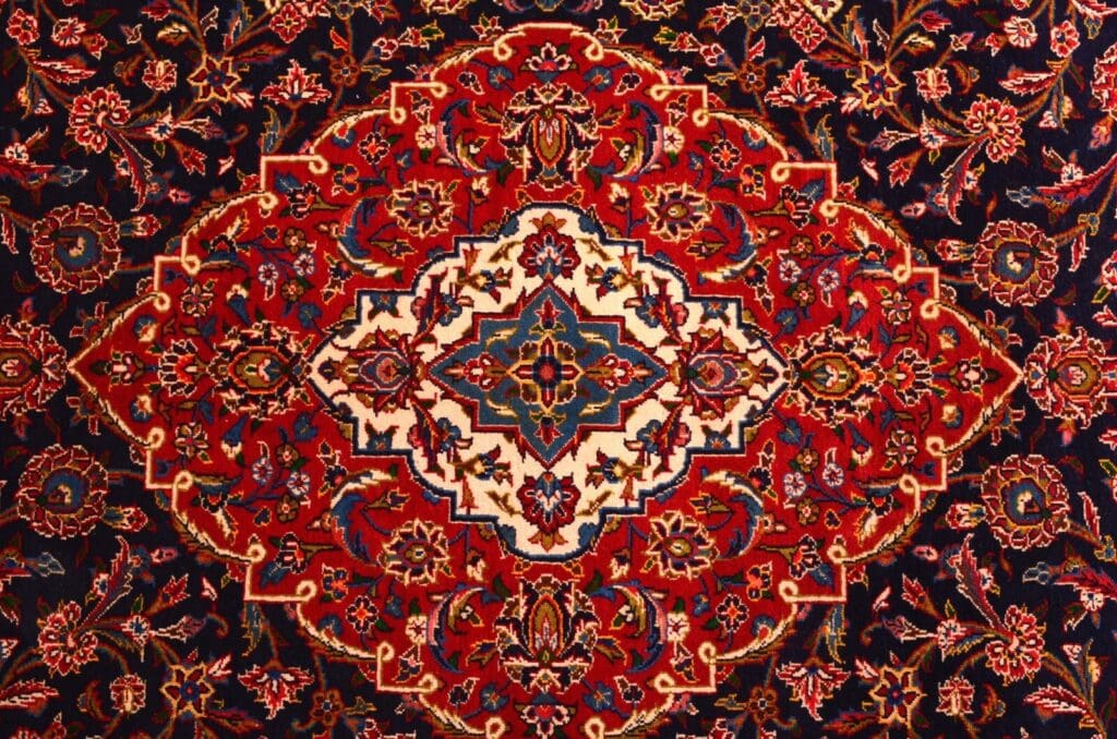 Perserteppich Kashan 395 x 295 cm Schurwolle handgeknüpft