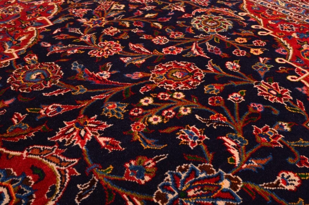 Perserteppich Kashan 395 x 295 cm Schurwolle handgeknüpft