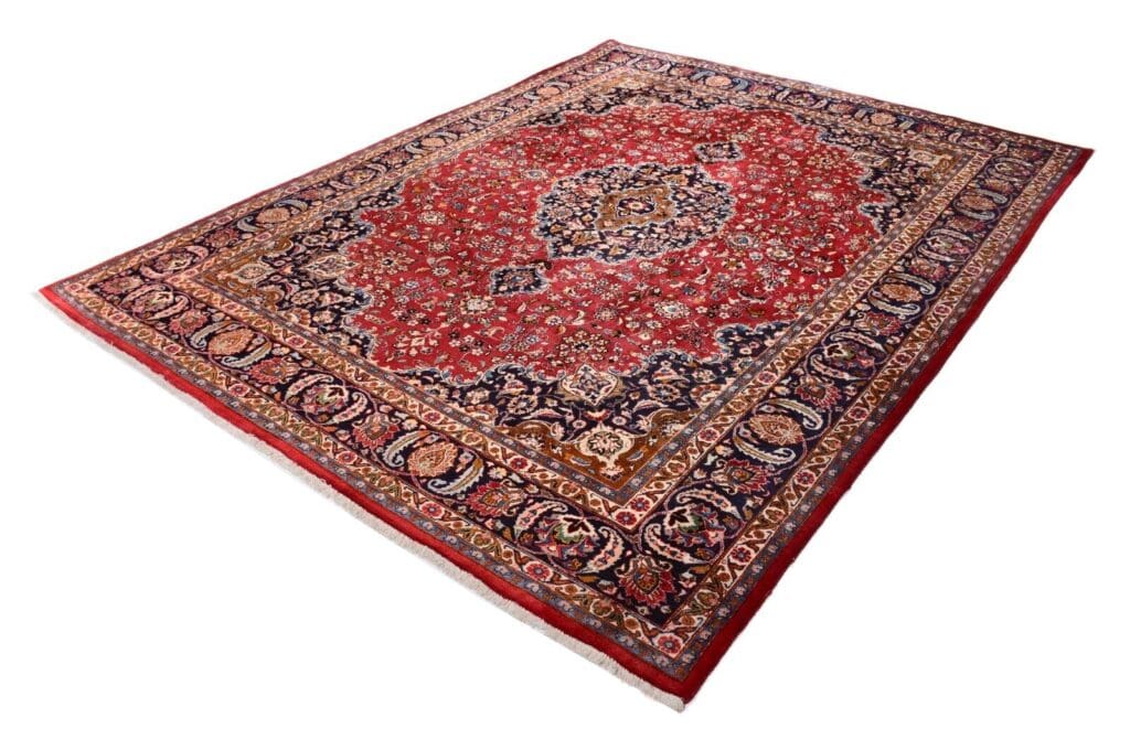 Perserteppich Mashad 386 x 298 cm Wolle handgeknüpft