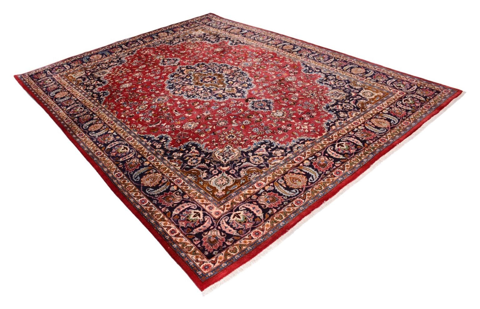 Perserteppich Mashad 386 x 298 cm Wolle handgeknüpft