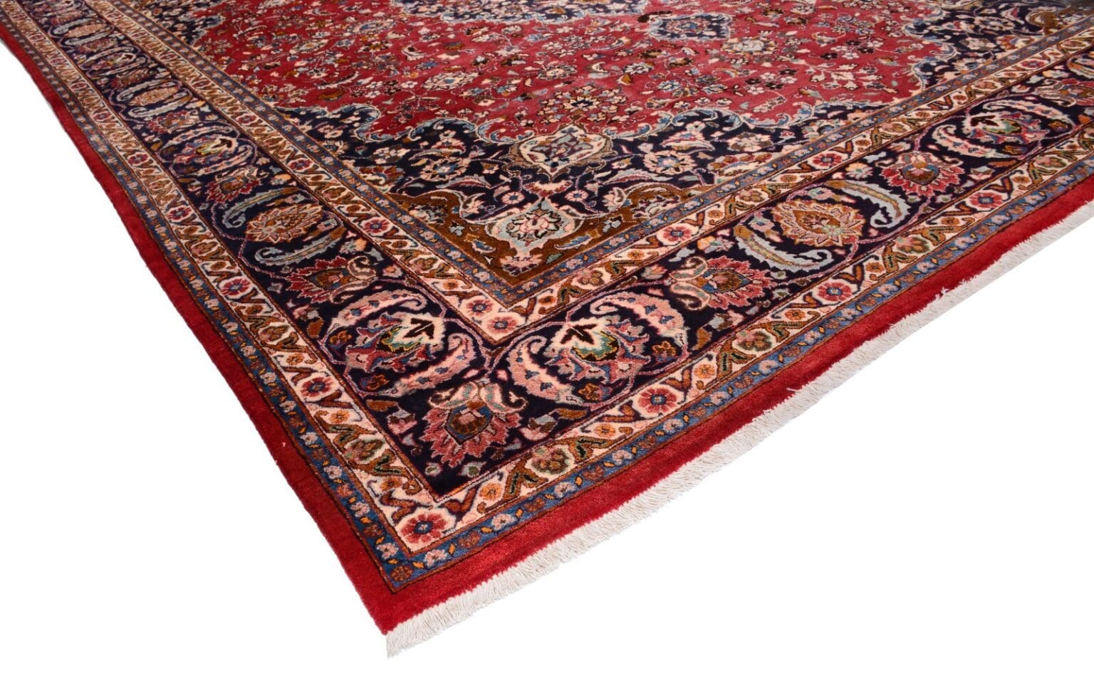 Perserteppich Mashad 386 x 298 cm Wolle handgeknüpft