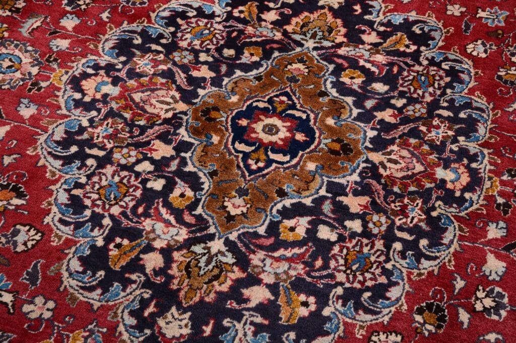 Perserteppich Mashad 386 x 298 cm Wolle handgeknüpft