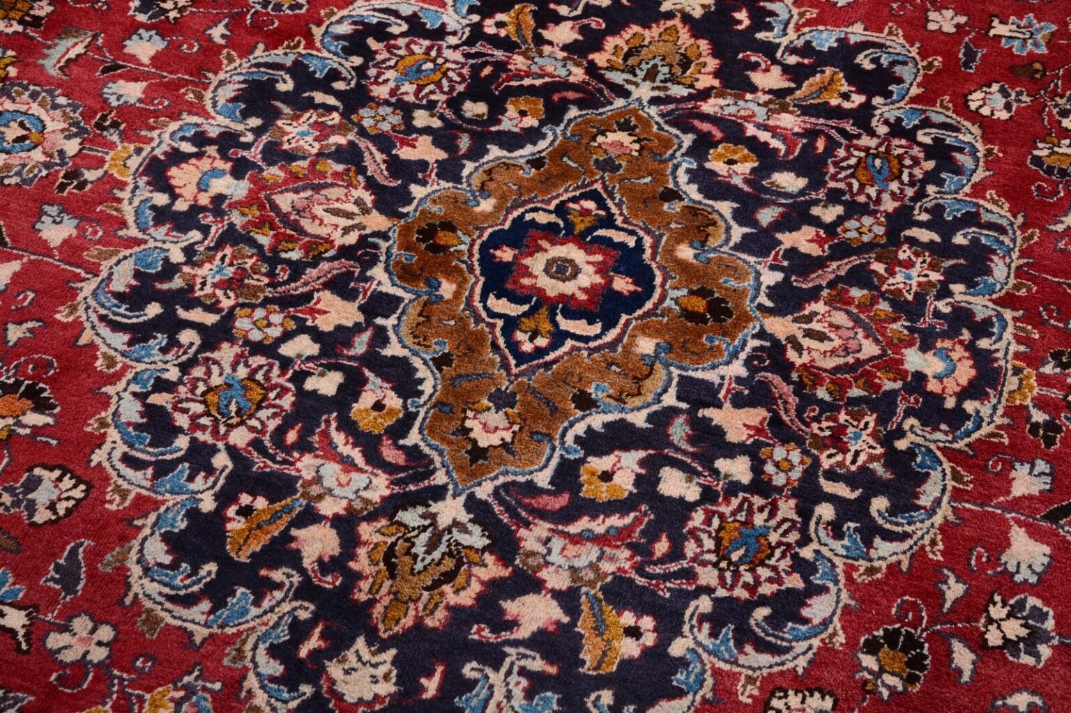 Perserteppich Mashad 386 x 298 cm Wolle handgeknüpft