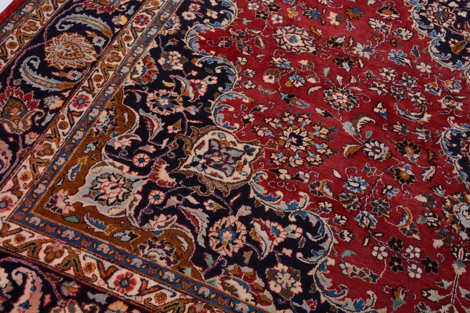 Perserteppich Mashad 386 x 298 cm Wolle handgeknüpft