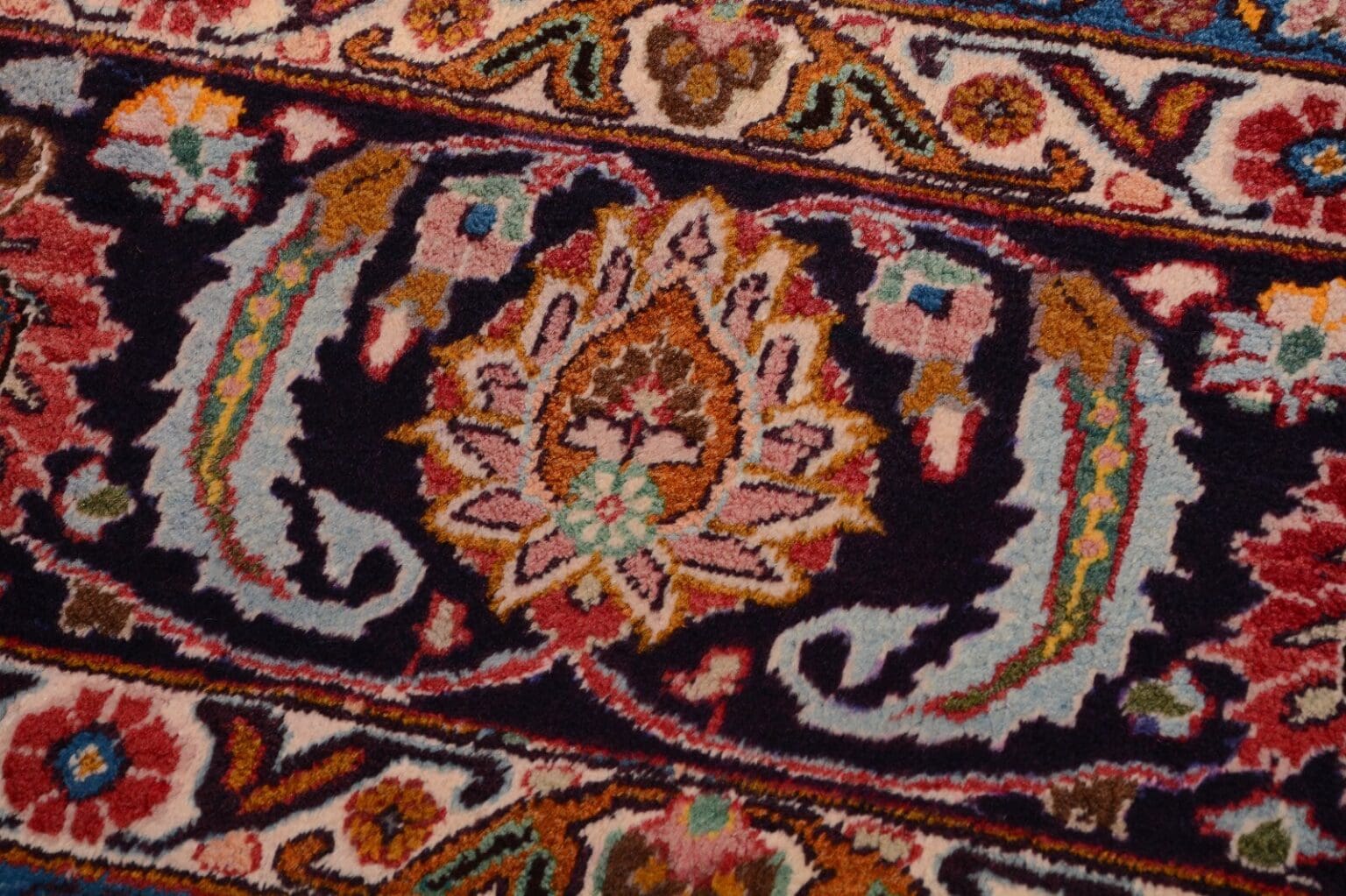 Perserteppich Mashad 386 x 298 cm Wolle handgeknüpft