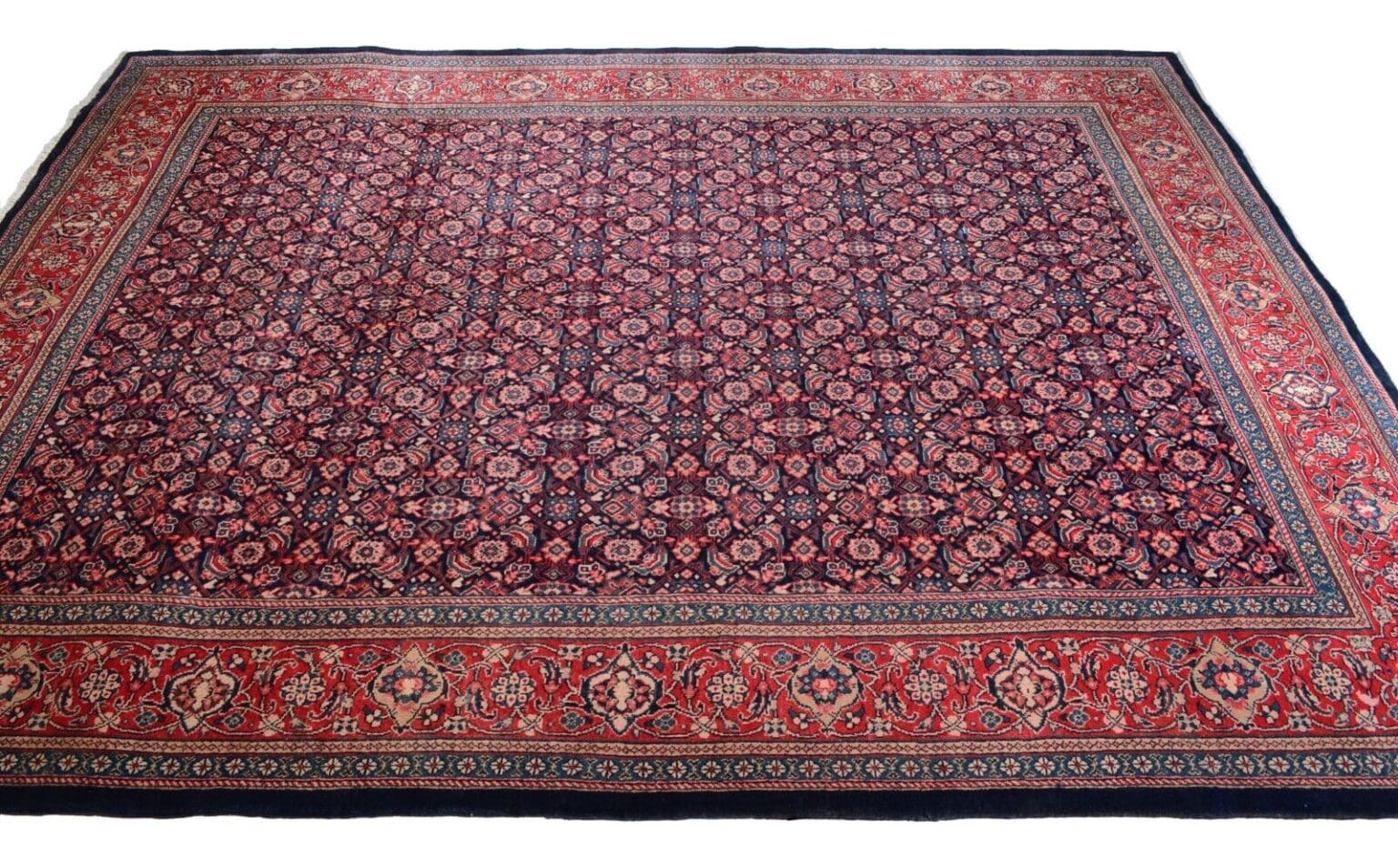 Perserteppich Sarough 402 x 300 cm Wolle handgeknüpft
