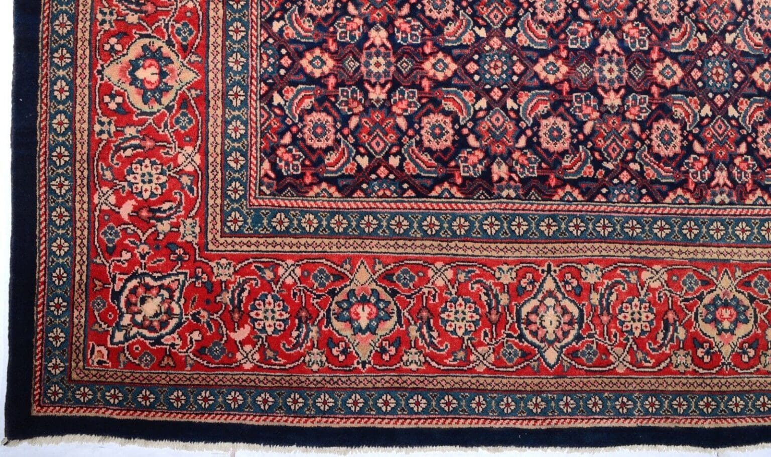 Perserteppich Sarough 402 x 300 cm Wolle handgeknüpft