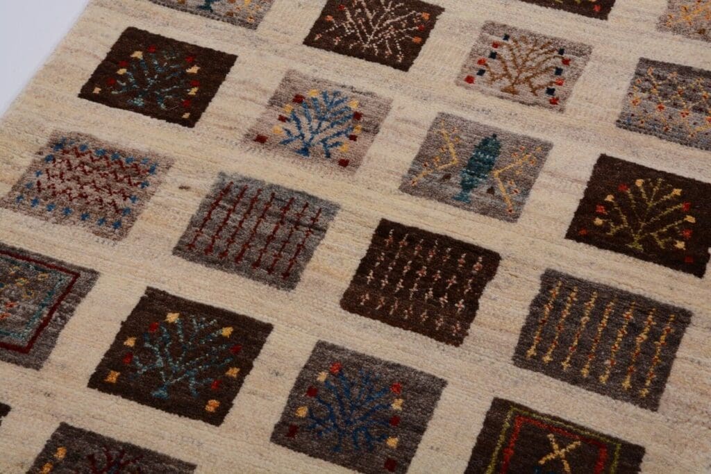 Perserteppich Gabbeh 132x83 cm Wolle handgeknüpft