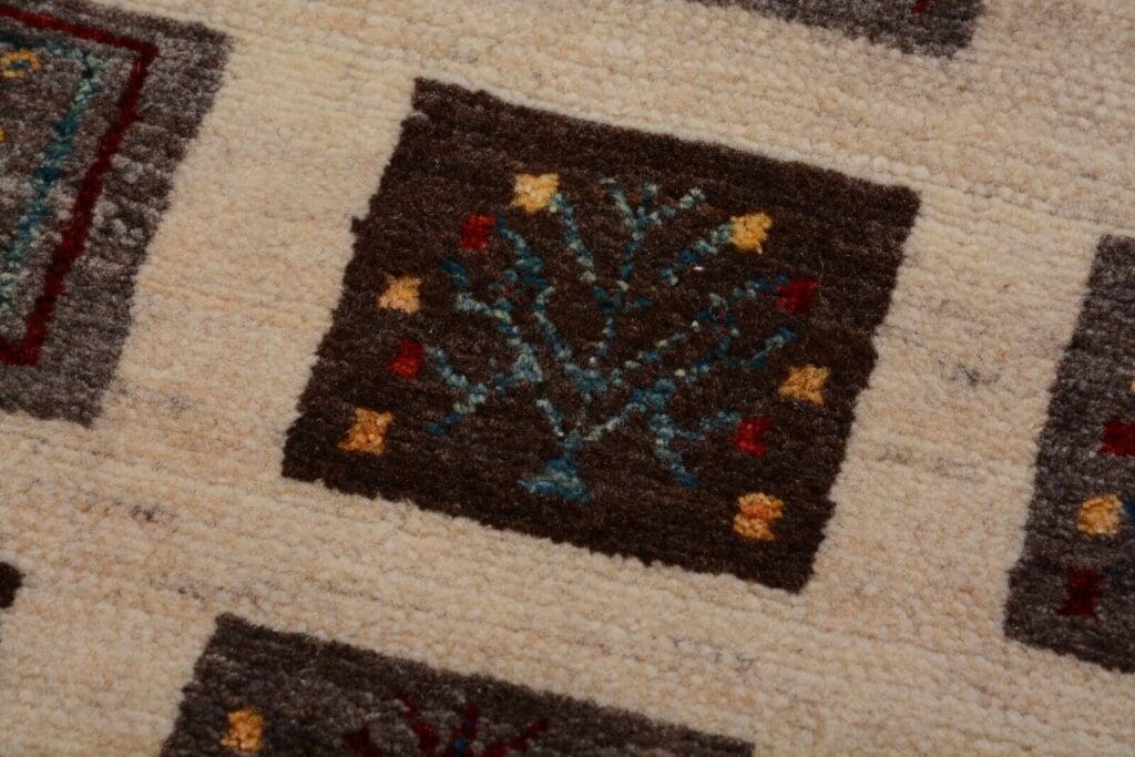 Perserteppich Gabbeh 132x83 cm Wolle handgeknüpft