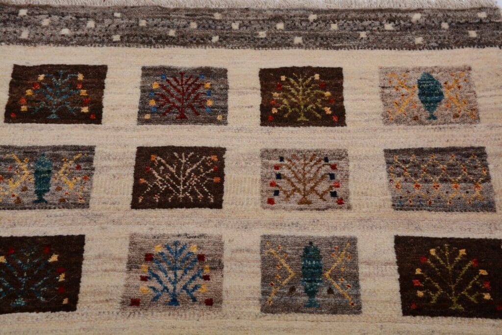 Perserteppich Gabbeh 132x83 cm Wolle handgeknüpft