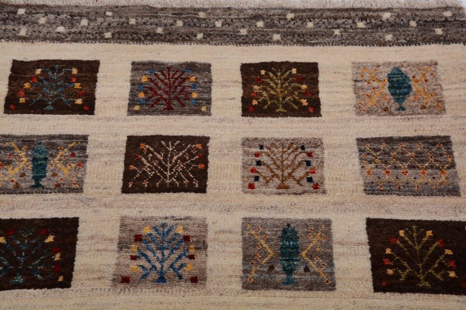 Perserteppich Gabbeh 132x83 cm Wolle handgeknüpft