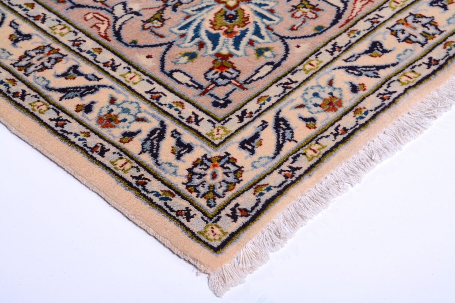 Perserteppich Kashan 376 x 275 cm Wolle handgeknüpft