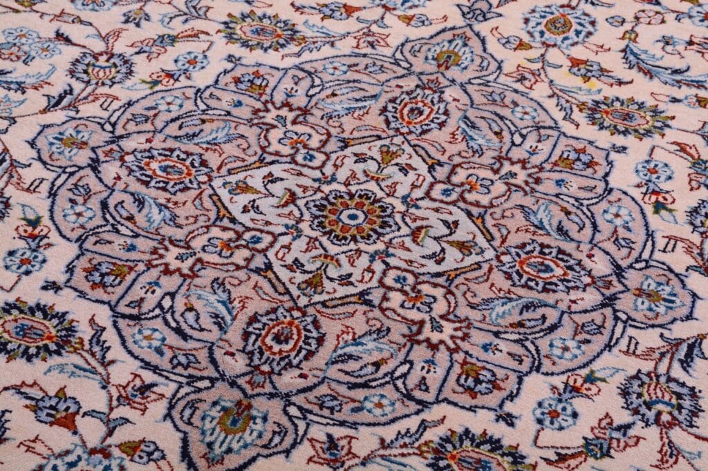 Perserteppich Kashan 376 x 275 cm Wolle handgeknüpft