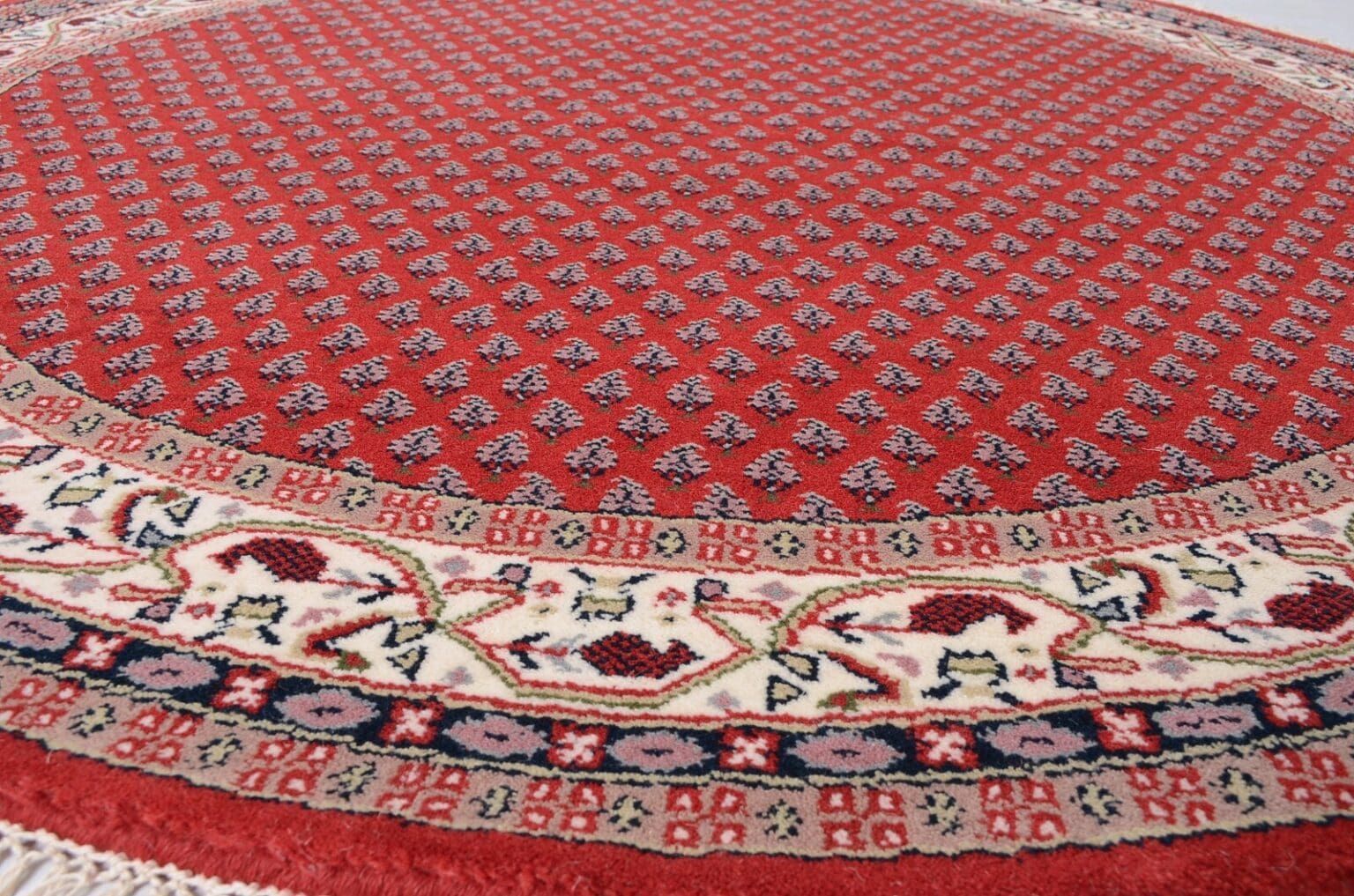 Orientteppich Sarough 100 x 100 cm Wolle handgeknüpft