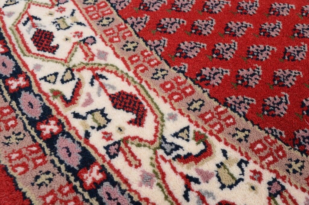 Orientteppich Sarough 100 x 100 cm Wolle handgeknüpft