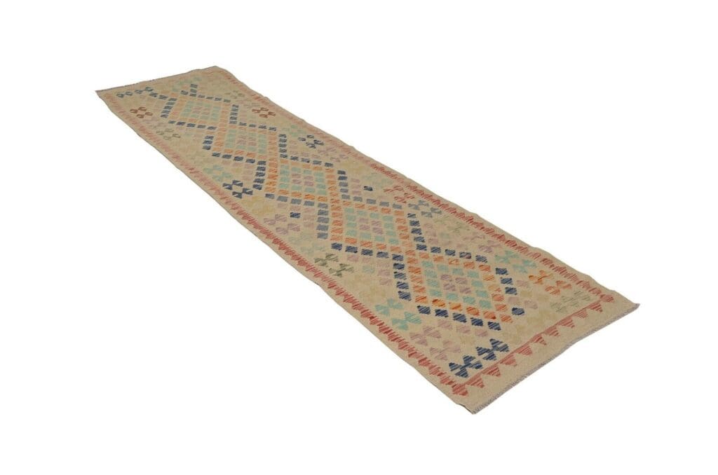 Orientteppich Afghanistan 299 x 76 cm Wolle handgewebt