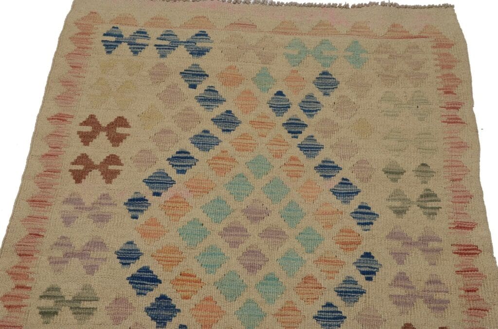 Orientteppich Afghanistan 299 x 76 cm Wolle handgewebt