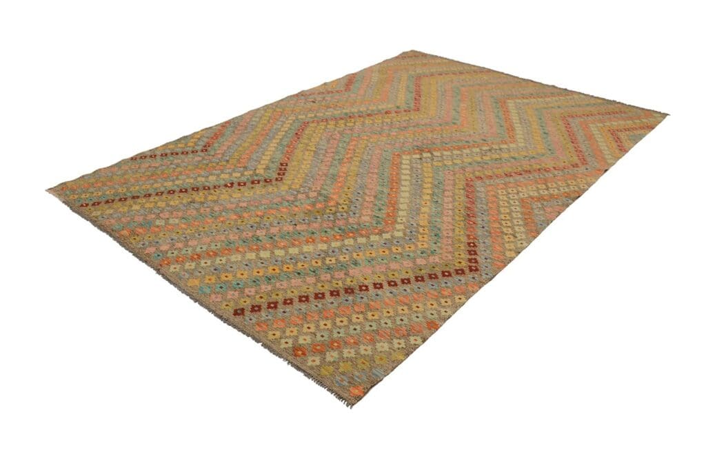 handgewebter-afghan-kelim-303-x-200-cm-in-pastellfarben-orientteppich-2 Orientteppich Afghan 303 x 200 cm Wolle handgewebt