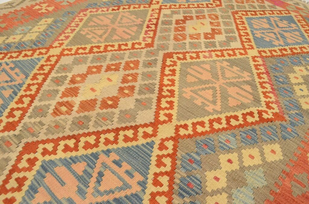 Orientteppich Afghan 197 x 154 cm Wolle handgewebt