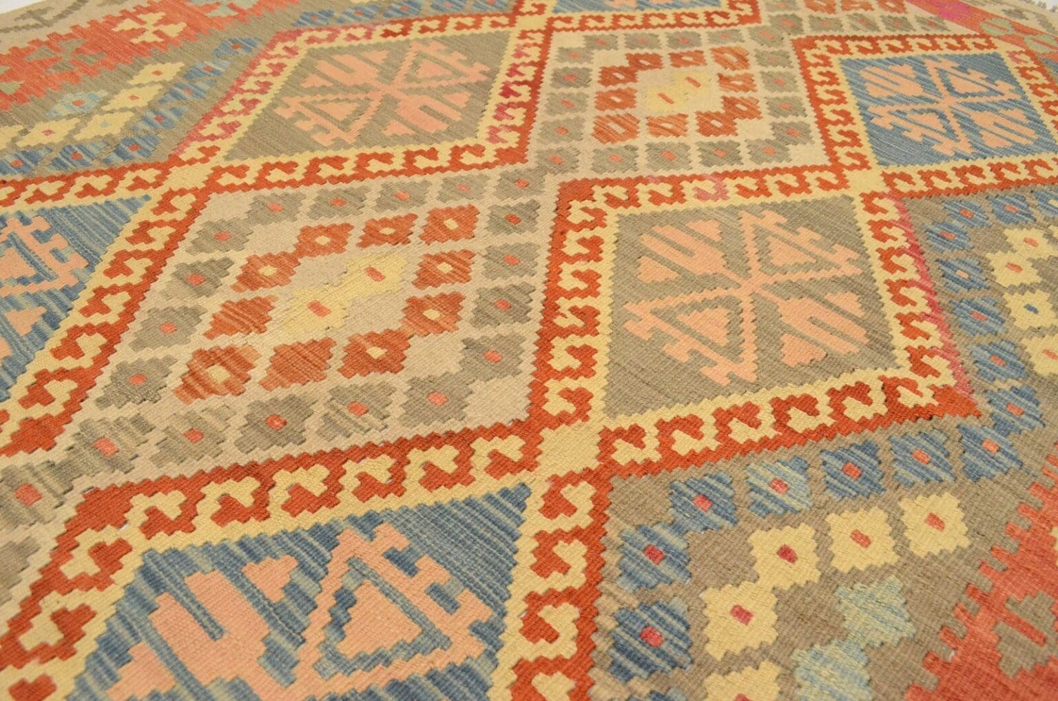 Orientteppich Afghan 197 x 154 cm Wolle handgewebt