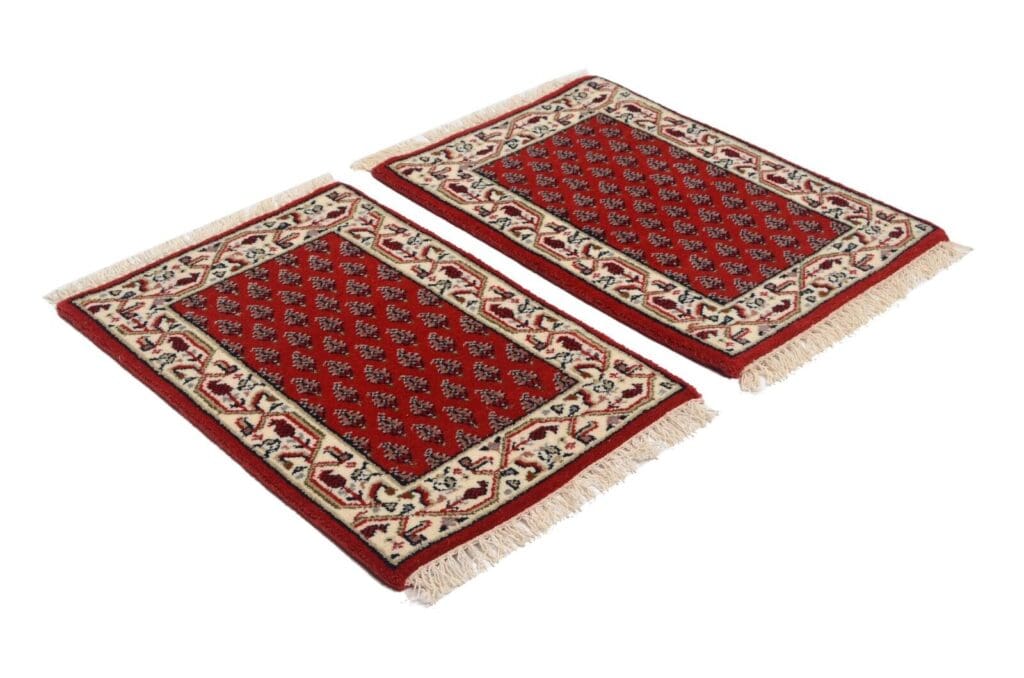 Orientteppich 60 x 40 cm Wolle handgeknüpft