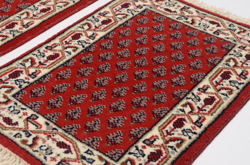 Orientteppich 60 x 40 cm Wolle handgeknüpft