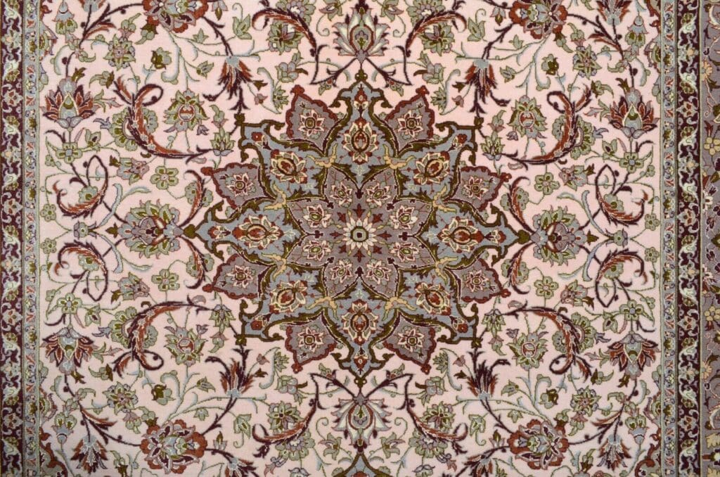 Perserteppich Isfahan 234 x 150 cm Wolle handgeknüpft