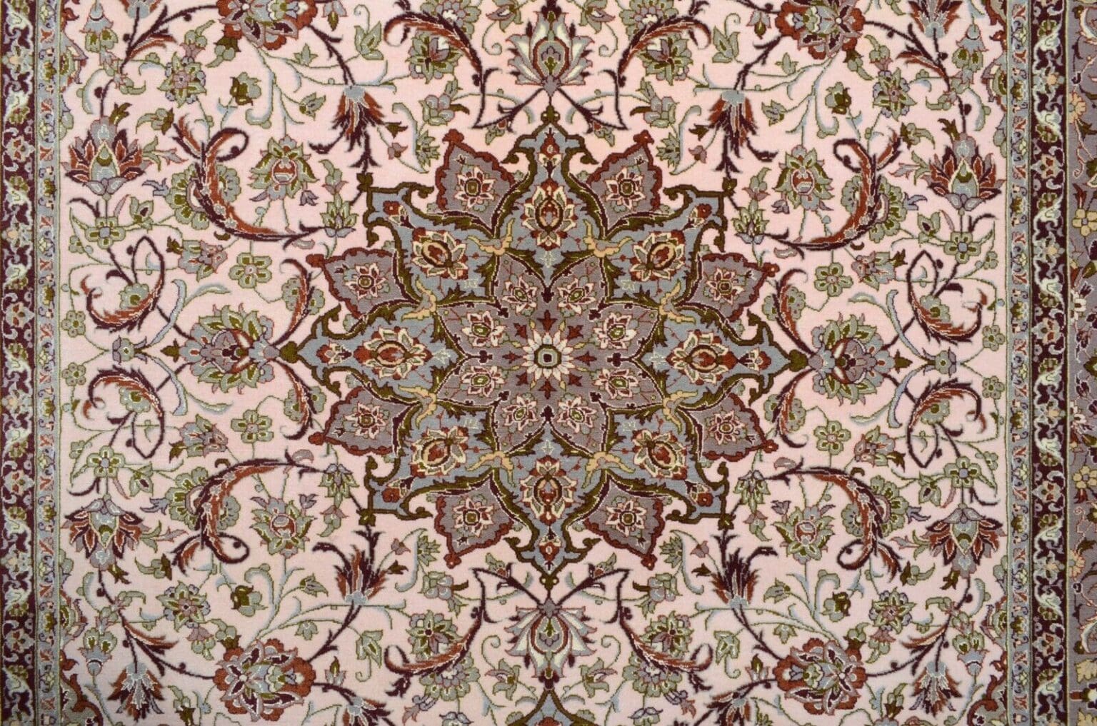 Perserteppich Isfahan 234 x 150 cm Wolle handgeknüpft