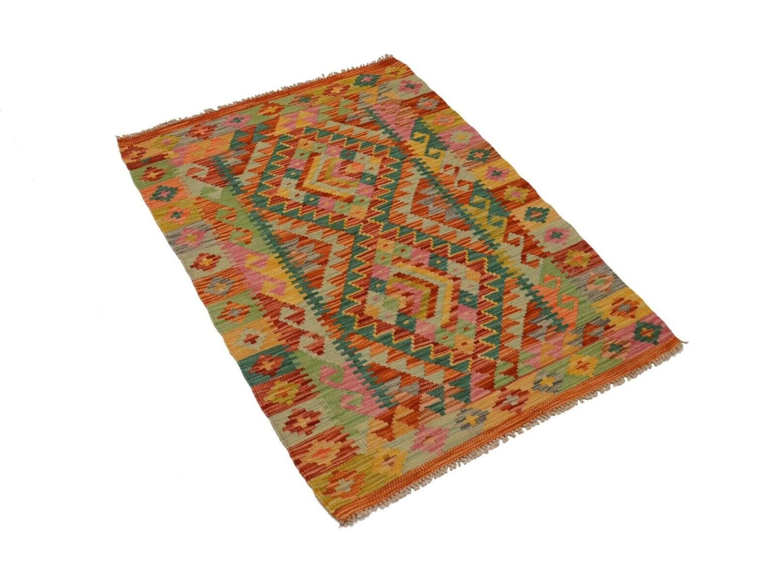 Orientteppich Afghanistan 117 x 84 cm Wolle handgewebt