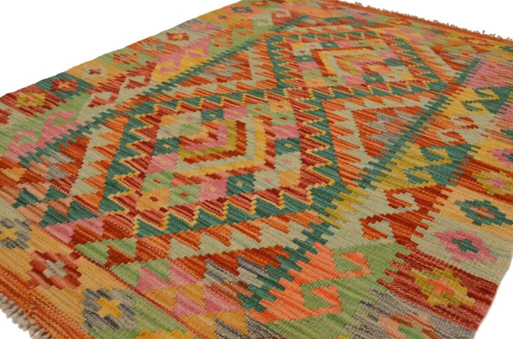 Orientteppich Afghanistan 117 x 84 cm Wolle handgewebt
