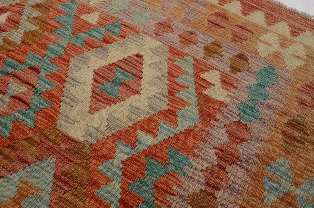 handgewebter-afghan-kelim-244-x-182-cm-in-pastellfarben-neu-5 Orientteppich Afghan 244 x 182 cm Wolle handgewebt