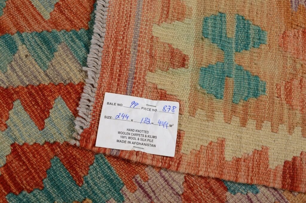 handgewebter-afghan-kelim-244-x-182-cm-in-pastellfarben-neu-7 Orientteppich Afghan 244 x 182 cm Wolle handgewebt