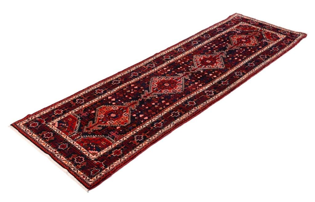Perserteppich Hamadan 390 x 117 cm Wolle handgeknüpft