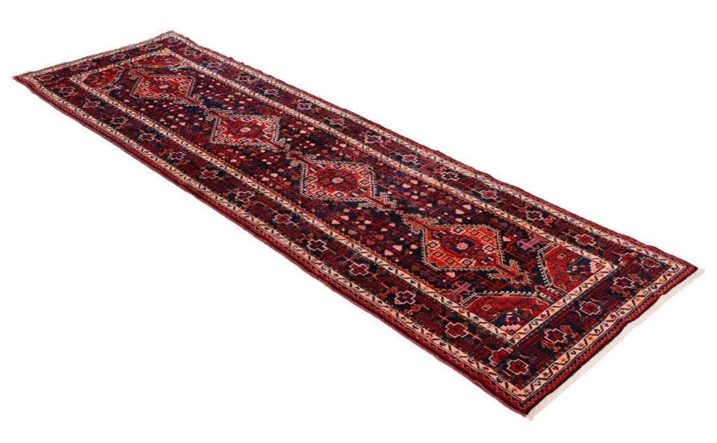 Perserteppich Hamadan 390 x 117 cm Wolle handgeknüpft