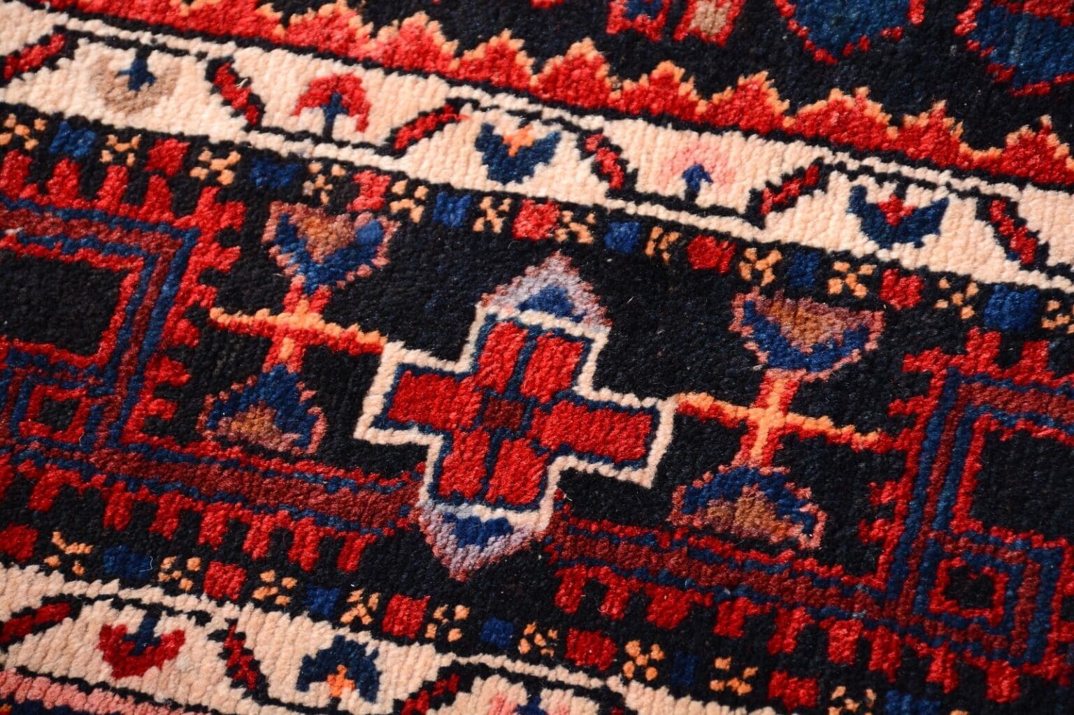 Perserteppich Hamadan 390 x 117 cm Wolle handgeknüpft