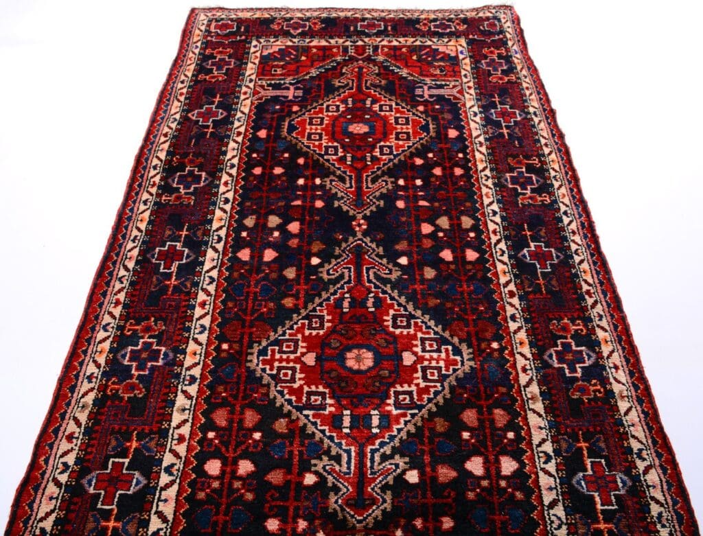 Perserteppich Hamadan 390 x 117 cm Wolle handgeknüpft