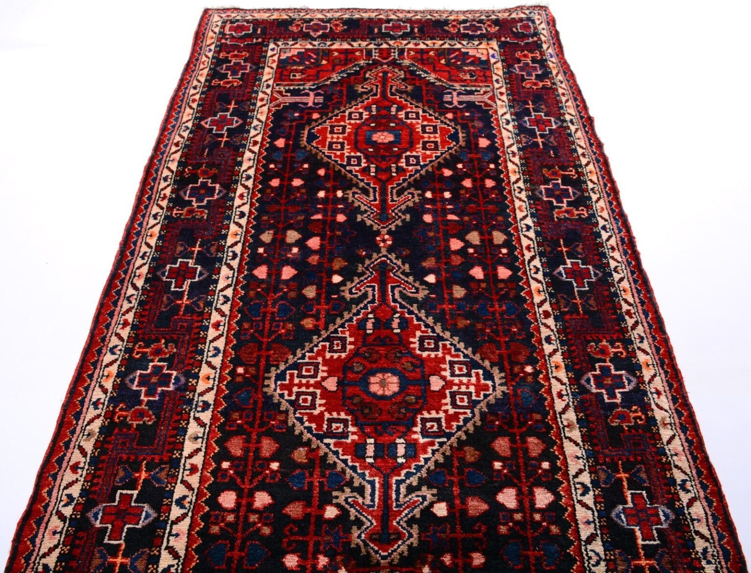 Perserteppich Hamadan 390 x 117 cm Wolle handgeknüpft