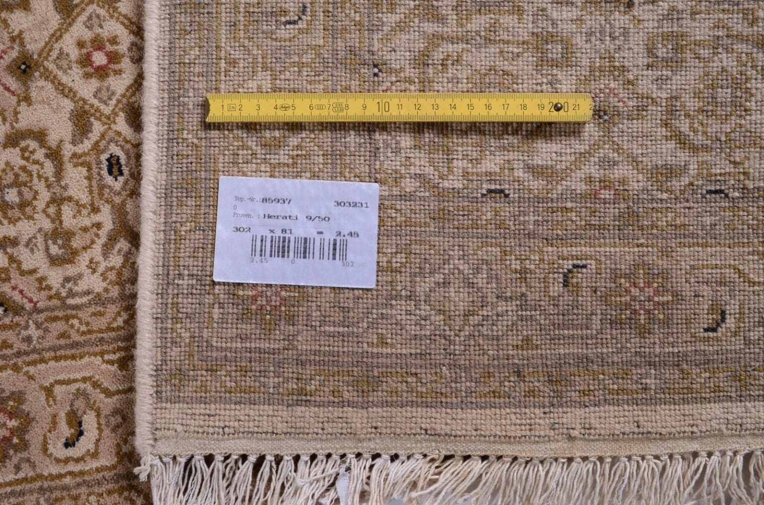 Orientteppich Indien 80 x 400 cm Wolle handgeknüpft